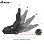 Universal Reclinable Bucket Racing Seat Dual Slider PU Carbon Leather