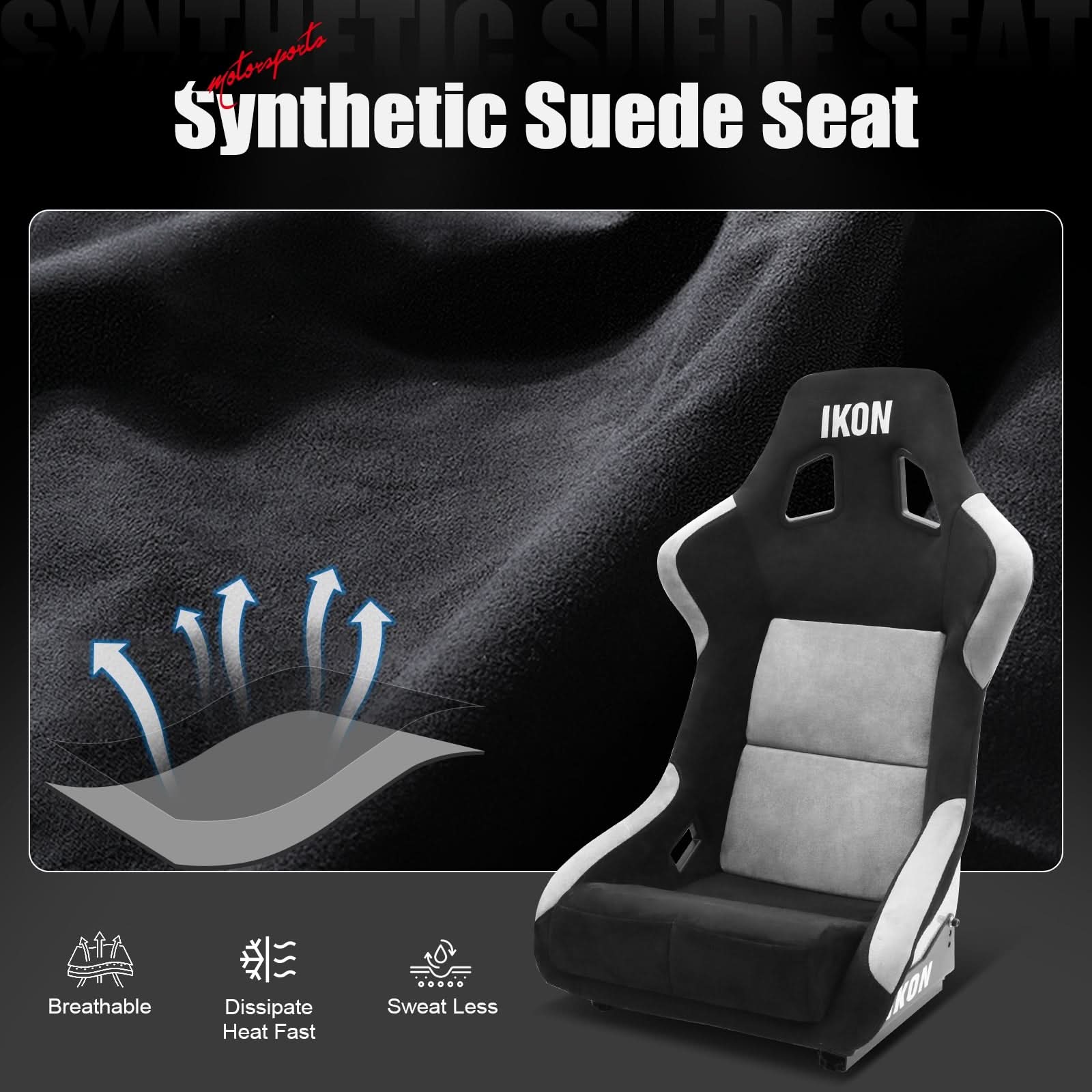 Universal Racing Bucket Seats W/ Slider 4 Point 2" Belt Harness Red