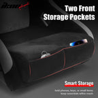 Universal Racing Bucket Seats W/ Slider 4 Point 3" Belt Harness Gray