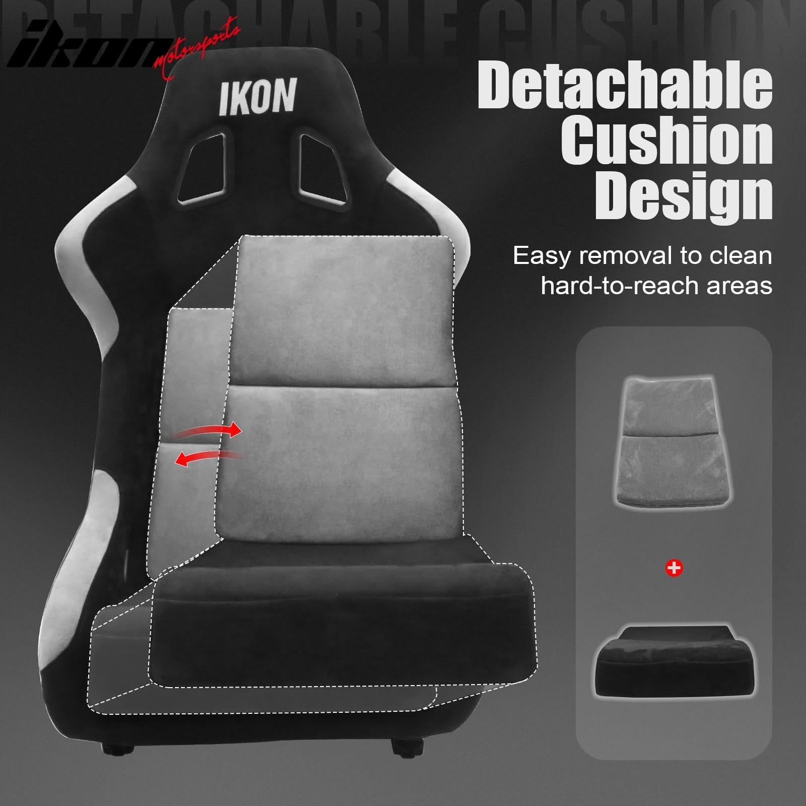 Universal Racing Bucket Seats W/ Slider 4 Point 3" Belt Harness Blue