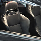 Universal Pair Of Racing Seats CF Print PVC Leather