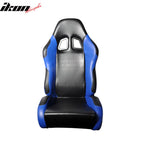 Universal Black Blue PVC Leather Passenger Side Racing Seats Slider