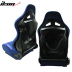 Universal JDM Sport Blue Racing Bucket Seats Cloth