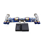 Titanium Exhaust System 200 Cell Downpipe for Porsche 911 997.1 Turbo 3.6T 2004–2007 - Bull Boost Performance