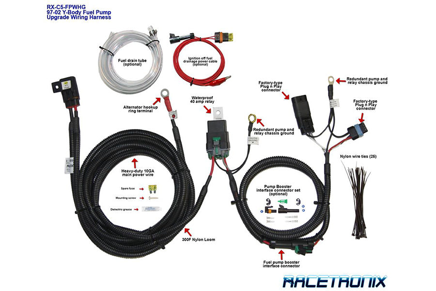 Racetronix Corvette C5 Fuel Pump Upgrade Harness