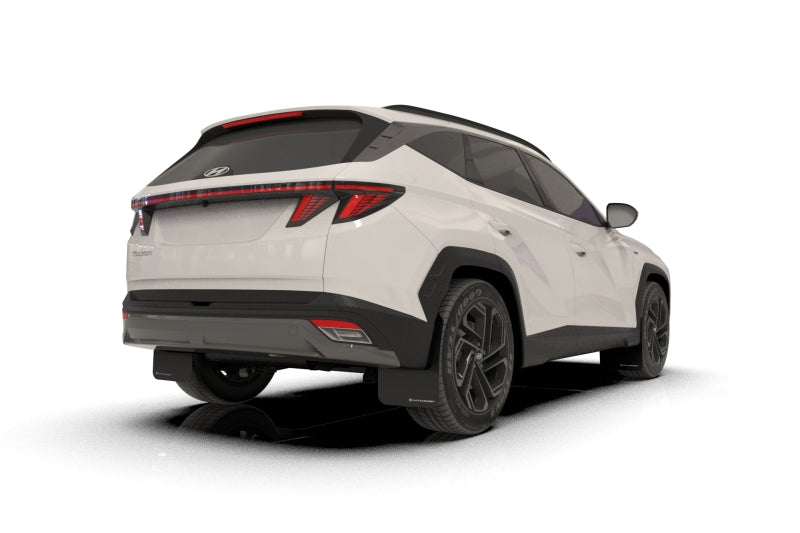 Rally Armor 25-26 Hyundai Tucson (Excl. ICE &amp; XRT) Black UR Mud Flap w/ Dark Grey Logo
