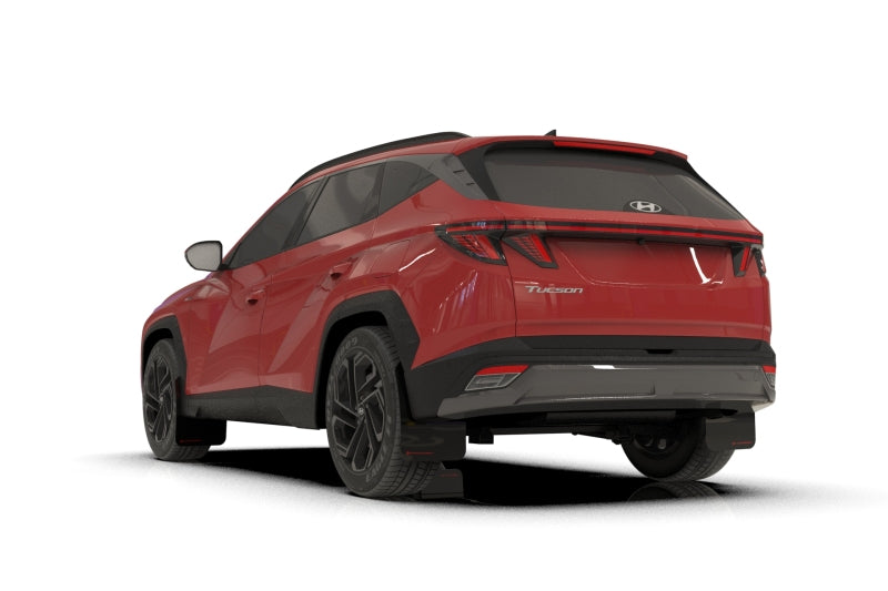 Rally Armor 25-26 Hyundai Tucson (Excl. ICE &amp; XRT) Black UR Mud Flap w/ Dark Grey Logo