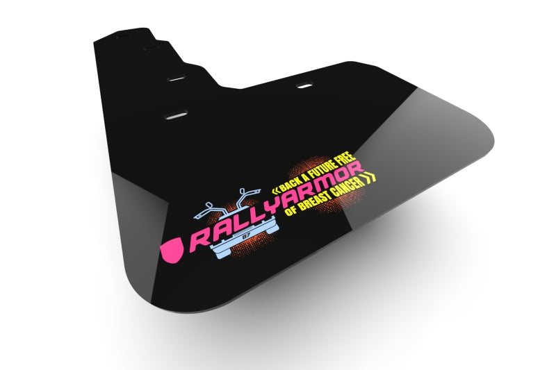 Rally Armor 21-25 Ford Bronco RR-ST Rock Rail-Steel Rear Bumper Black Mud Flap BCE Pink Logo