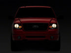 Raxiom 04-08 Ford F-150 Axial Series OEM Style Replacement Headlights- Chrome Housing- Smoked Lens