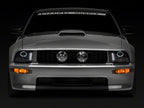 Raxiom 05-09 Ford Mustang Excluding GT500 LED Halo Projector Headlights- Black Housing (Clear Lens)