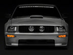 Raxiom 05-09 Ford Mustang Excluding GT500 LED Halo Projector Headlights- Black Housing (Clear Lens)