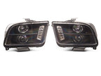 Raxiom 05-09 Ford Mustang Excluding GT500 LED Halo Projector Headlights- Black Housing (Clear Lens)