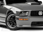Raxiom 05-09 Ford Mustang Excluding GT500 LED Halo Projector Headlights- Black Housing (Clear Lens)