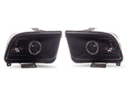 Raxiom 05-09 Ford Mustang w/ Factory Halogen LED Halo Headlights- Black Housing (Smoked Lens)