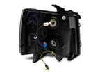 Raxiom 07-13 Chevrolet Silverado 1500 Axial Headlights w/ SEQL LED Bar- Black Housing (Clear Lens)