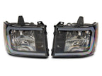 Raxiom 07-13 GMC Sierra 1500 Axial Series Headlights w/ LED Bar- Black Housing (Clear Lens)