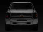 Raxiom 07-14 Chevrolet Silverado 1500 HD Axial OEM Rep Headlights- Chrome Housing- Smoked Lens