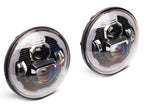 Raxiom 07-18 Jeep Wrangler JK Axial 7-In LED Headlights w/ DRL Turn Signals- Black Housing (Clear)