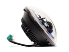 Raxiom 07-18 Jeep Wrangler JK Axial 7-In LED Headlights w/ DRL Turn Signals- Black Housing (Clear)