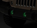 Raxiom 07-18 Jeep Wrangler JK Axial Series 4-In LED Fog Lights w/ RGB Halo