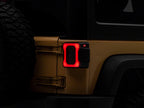 Raxiom 07-18 Jeep Wrangler JK Axial Series Carver LED Tail Lights- Black Housing (Smoked Lens)