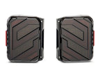 Raxiom 07-18 Jeep Wrangler JK Axial Series Trident LED Tail Lights- Black Housing (Smoked Lens)