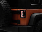 Raxiom 07-18 Jeep Wrangler JK Axial Series Vision LED Tail Lights- Black Housing (Clear Lens)
