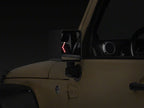 Raxiom 07-18 Jeep Wrangler JK Off-Road LED Manual Mirrors w/ Turn Signals