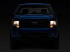 Raxiom 09-14 Ford F-150 Axial OEM Style Rep Headlights- Chrome Housing (Clear Lens)