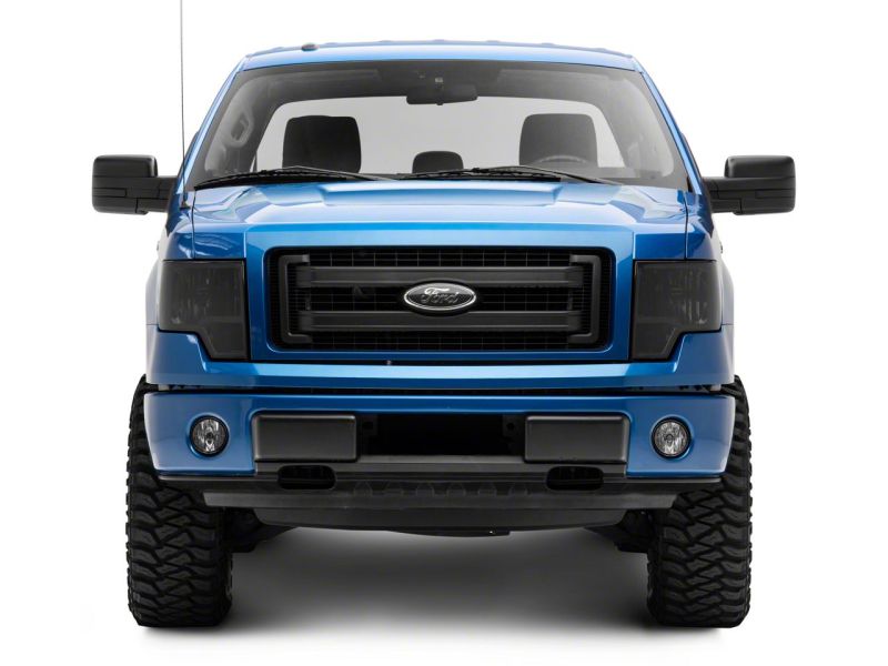Raxiom 09-14 Ford F-150 Axial OEM Style Rep Headlights- Chrome Housing- Smoked Lens