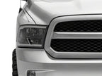 Raxiom 09-18 Dodge RAM 1500/2500/3500 Axial Series Headlights w/ LED Bar- Black Housing (Clear Lens)