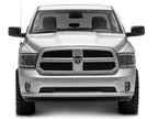 Raxiom 09-18 Dodge RAM 1500/2500/3500 Axial Series Headlights w/ LED Bar- Black Housing (Clear Lens)