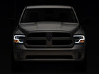 Raxiom 09-18 Dodge RAM 1500 Non-Projector LED Halo Headlights- Chrome Housing (Clear Lens)