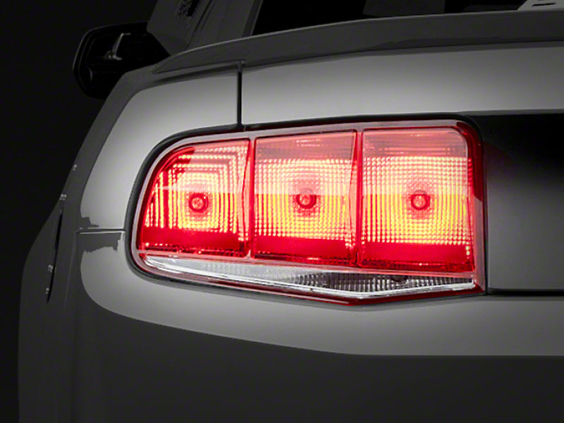 Raxiom 10-12 Ford Mustang Aero Tail Lights- Black Housing (Smoked Lens)