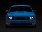Raxiom 10-12 Ford Mustang LED Projector Headlights SEQL Turn Signals- Black Housing (Clear Lens)