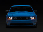 Raxiom 10-12 Ford Mustang LED Projector Headlights SEQL Turn Signals- Black Housing (Clear Lens)