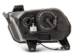 Raxiom 10-12 Ford Mustang LED Projector Headlights SEQL Turn Signals- Black Housing (Clear Lens)