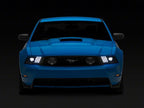 Raxiom 10-12 Ford Mustang LED Projector Headlights SEQL Turn Signals- Black Housing (Clear Lens)