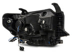 Raxiom 14-21 Toyota Tundra Axial Series Projector Headlights w/ LED Bar- Black Housing (Clear Lens)