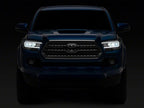 Raxiom 16-23 Toyota Tacoma w/ Factory Halogen DRL LED Headlights- Black Housing (Clear Lens)