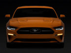 Raxiom 18-23 Ford Mustang GT EcoBoost LED Projector Headlights- Black Housing (Clear Lens)