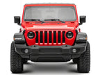 Raxiom 18-23 Jeep Wrangler JL Axial Series 9-In Angel Eye LED Headlights- Black Housing (Clear Lens)