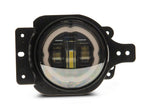 Raxiom 18-23 Jeep Wrangler JL Axial Series 9-In Angel Eye LED Headlights- Black Housing (Clear Lens)