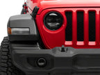 Raxiom 18-23 Jeep Wrangler JL Axial Series 9-In Angel Eye LED Headlights- Black Housing (Clear Lens)