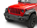 Raxiom 18-23 Jeep Wrangler JL Axial Series 9-In LED Angel Eye Headlights- Black Housing (Clear Lens)