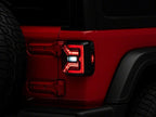 Raxiom 18-23 Jeep Wrangler JL Axial Series LED Tail Lights- Black Housing (Smoked Lens)