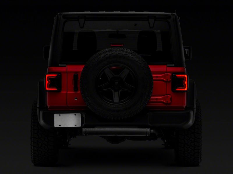 Raxiom 18-23 Jeep Wrangler JL Axial Series LED Tail Lights- Black Housing (Smoked Lens)