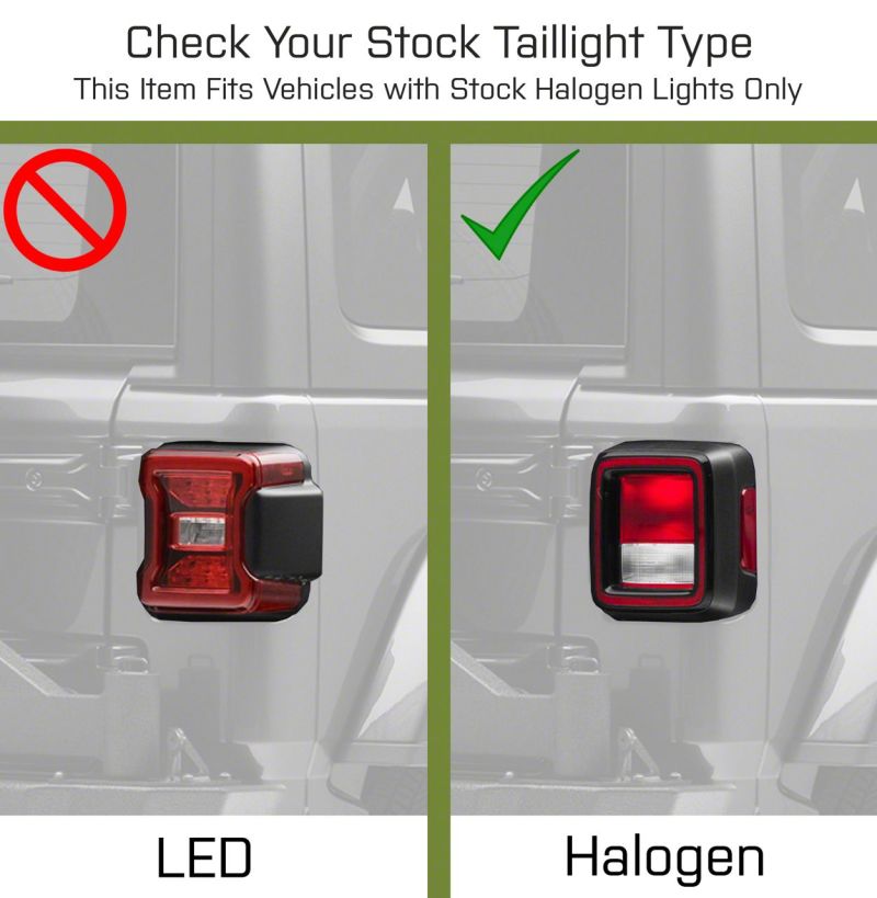 Raxiom 18-23 Jeep Wrangler JL Axial Series LED Tail Lights- Black Housing (Smoked Lens)