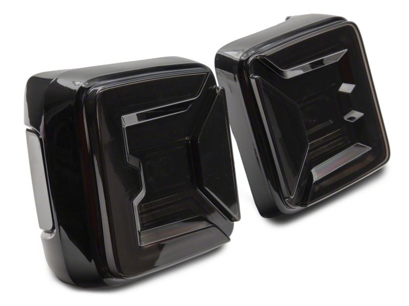 Raxiom 18-23 Jeep Wrangler JL Axial Series LED Tail Lights- Black Housing (Smoked Lens)