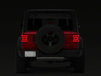Raxiom 18-23 Jeep Wrangler JL Horizon LED Tail Lights- Black Housing- Red Lens